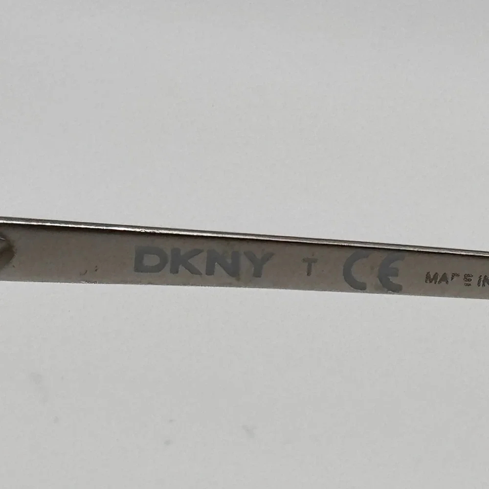 DKNY DY 4667 3675 Amber Tortoise Silver Rectangular Eyeglasses 52-17-140 Womens